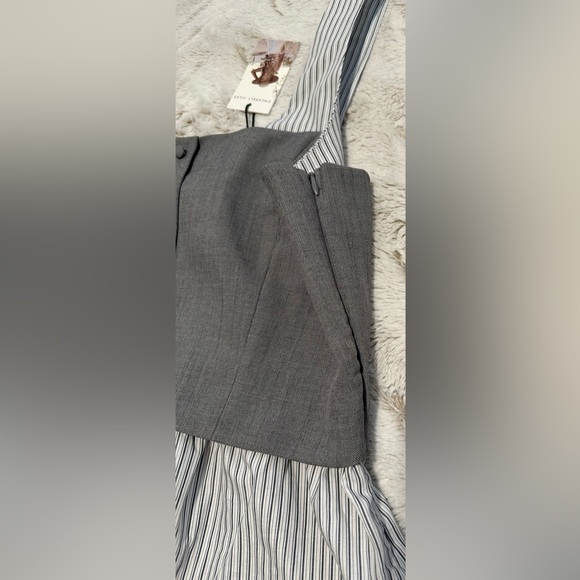 Sincerely Jules Striped Gray Bustier Corset Combination Top - Picture 8 of 12